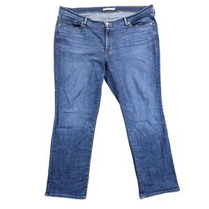 Levi’s Jeans Womens 20W Blue Classic Straight Plus Size Stretch Denim Mid Rise